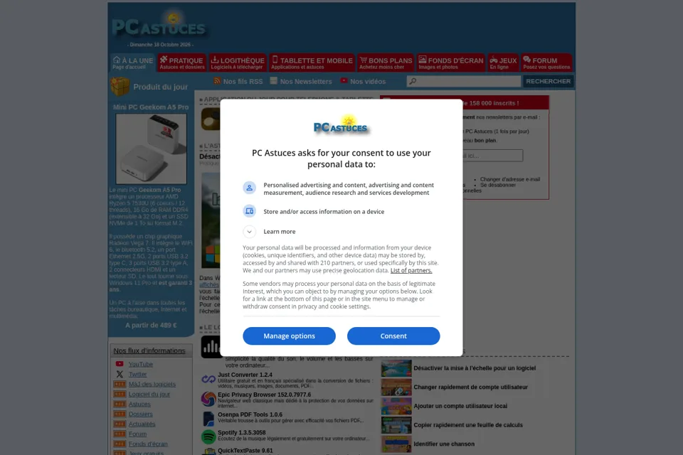 Landing page preview