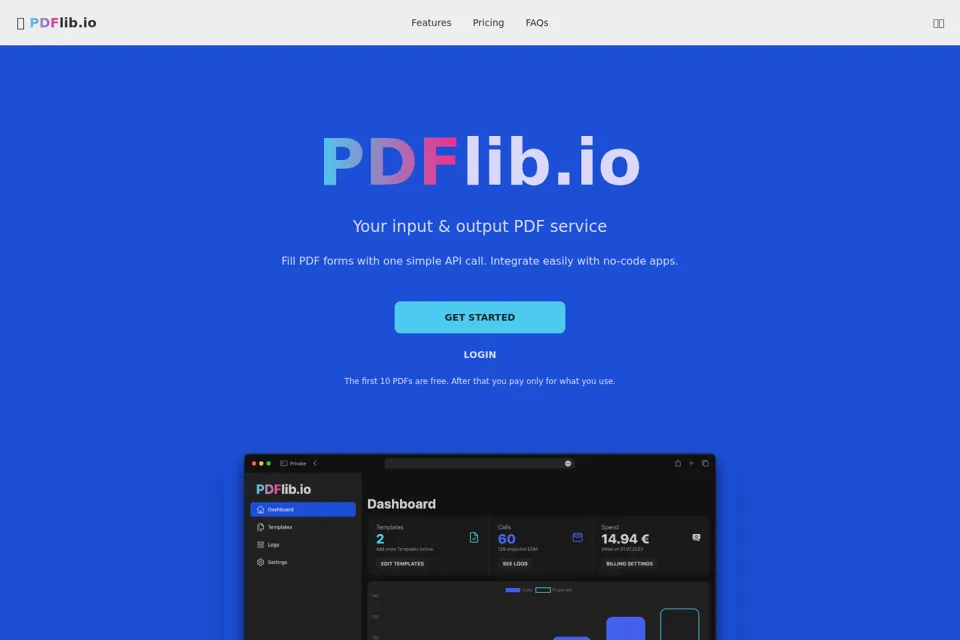 Landing page preview