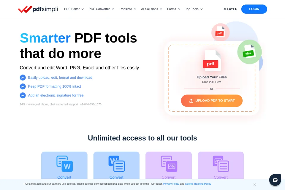Landing page preview