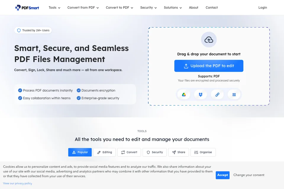 Landing page preview