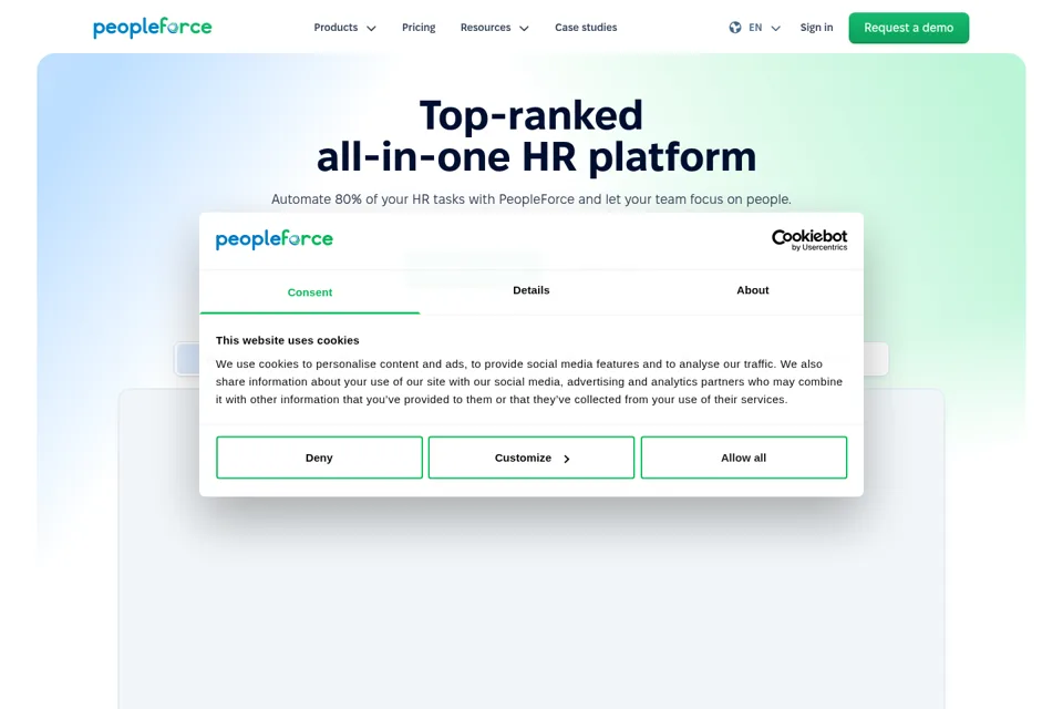 Landing page preview