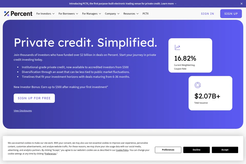 Landing page preview