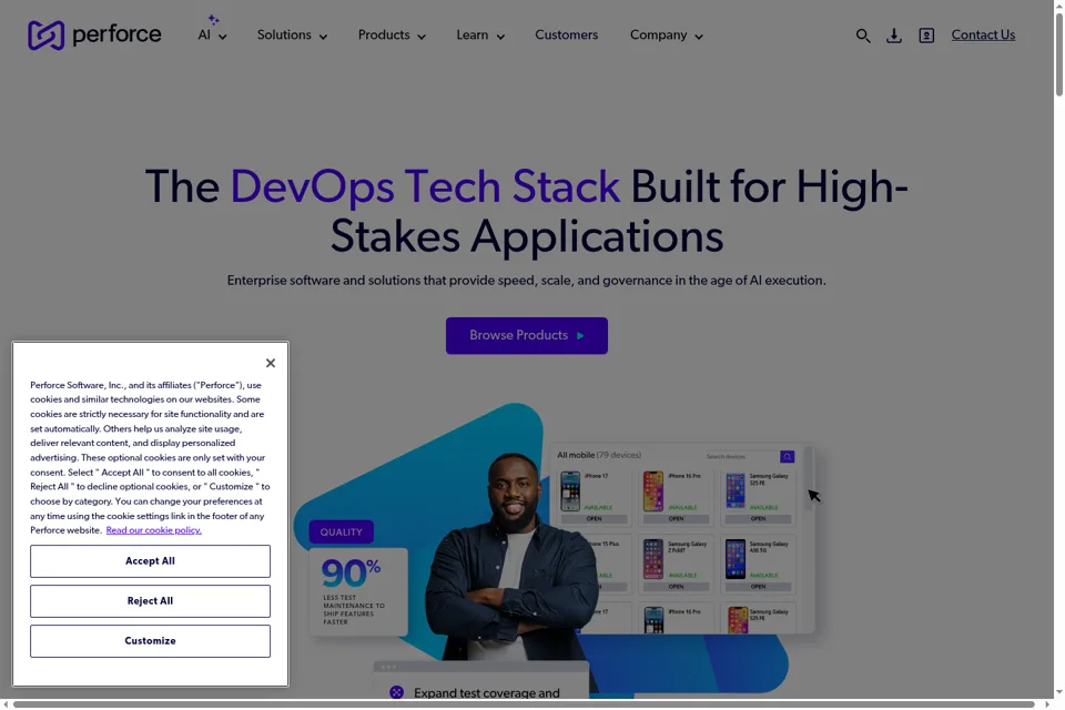 Landing page preview