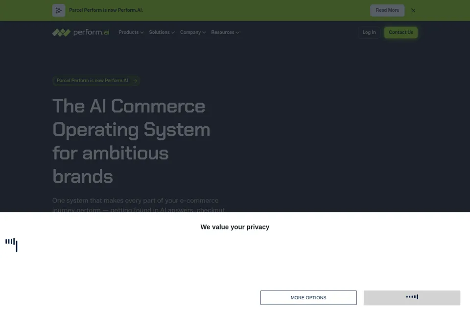 Landing page preview