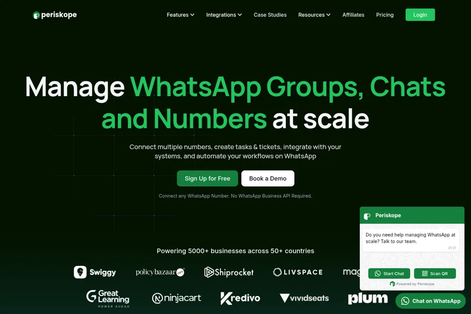 Landing page preview
