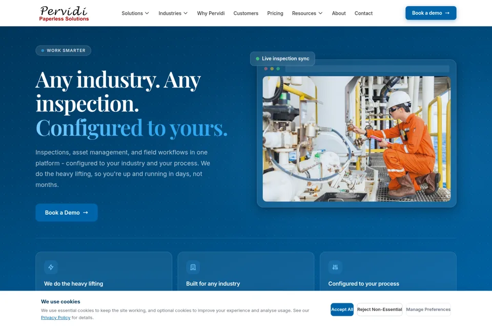Landing page preview