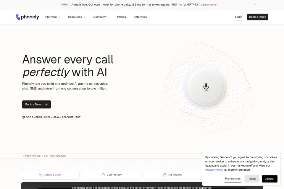 Landing page preview
