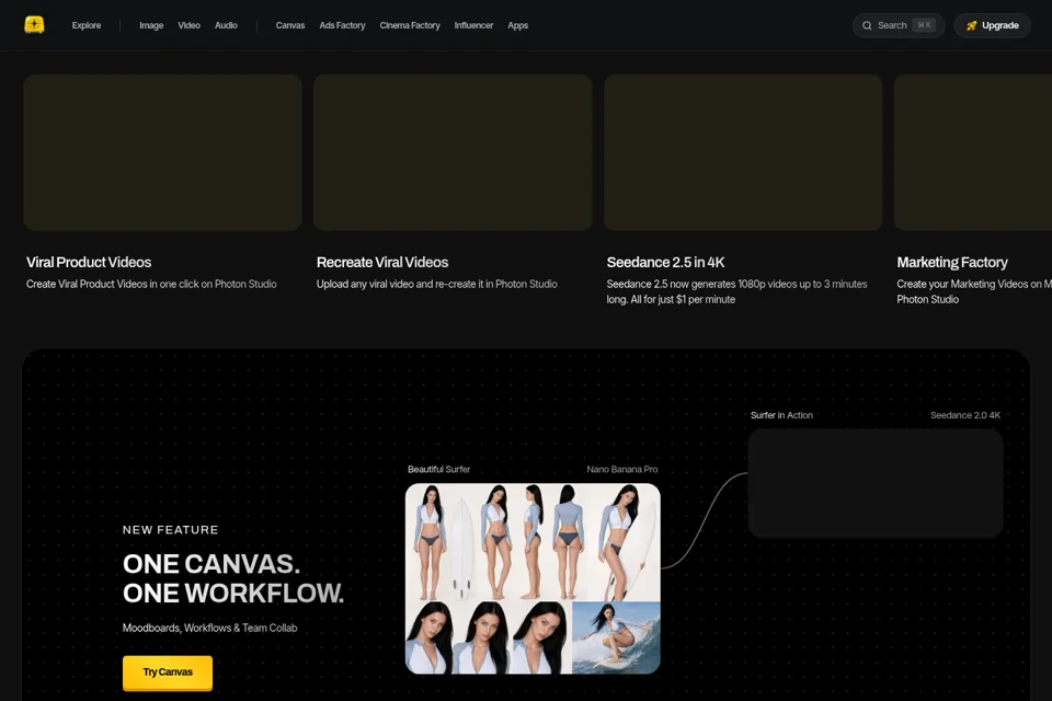 Landing page preview