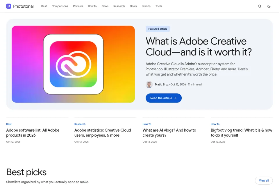 Landing page preview