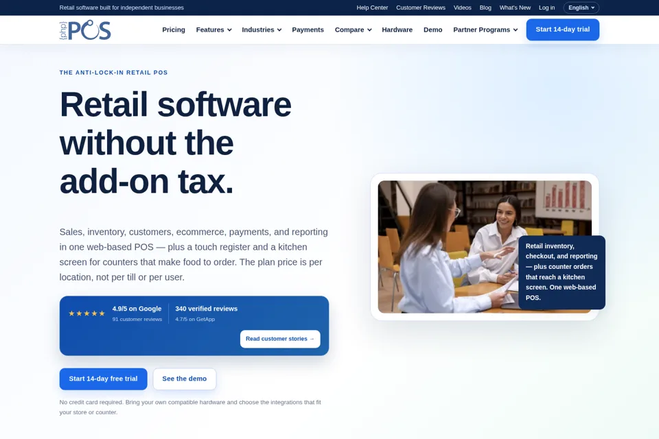 Landing page preview