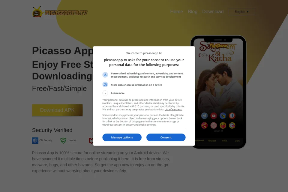 Landing page preview
