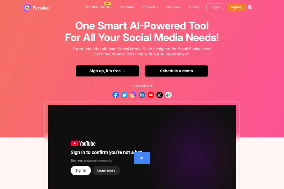 Landing page preview