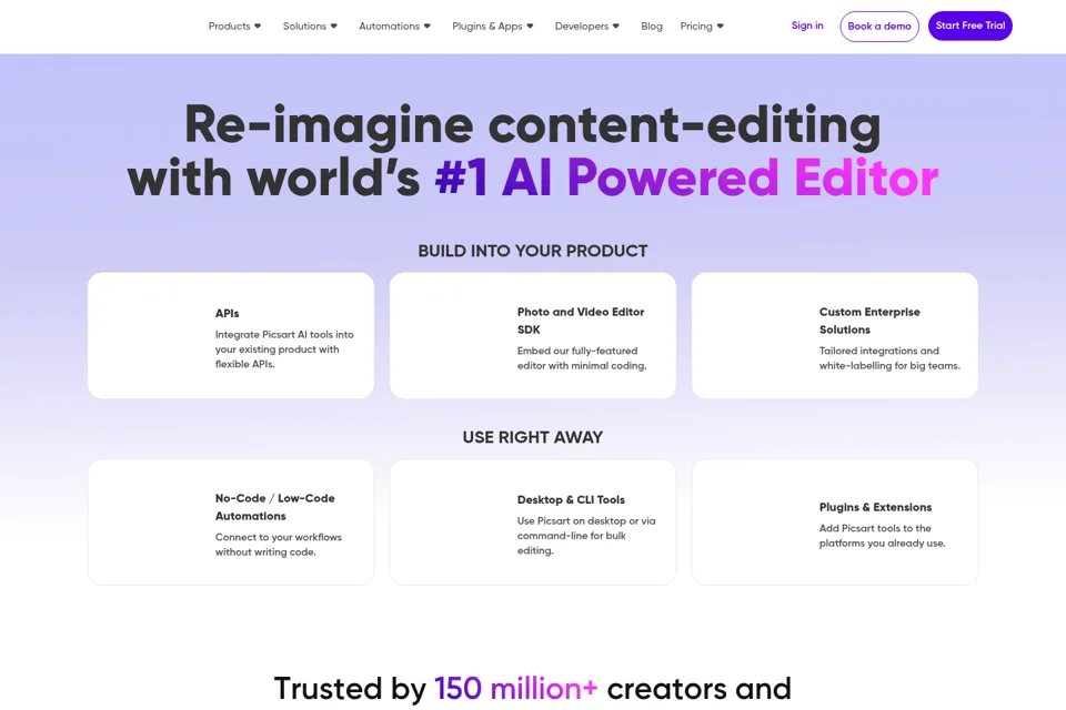 Landing page preview