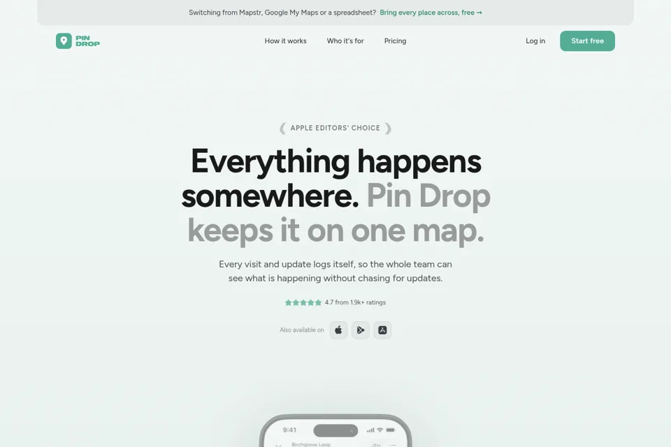 Landing page preview