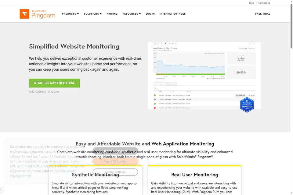 Landing page preview