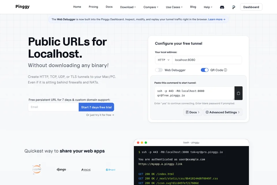 Landing page preview