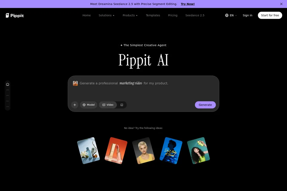Landing page preview