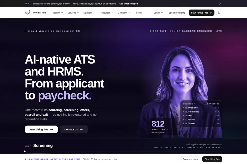 Landing page preview
