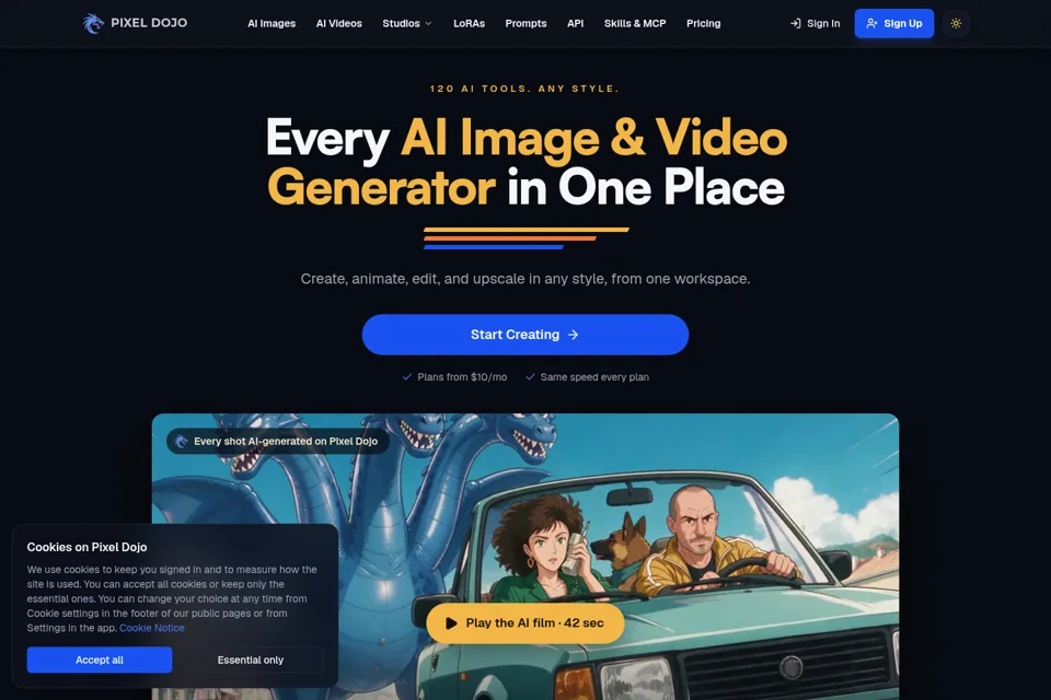 Landing page preview