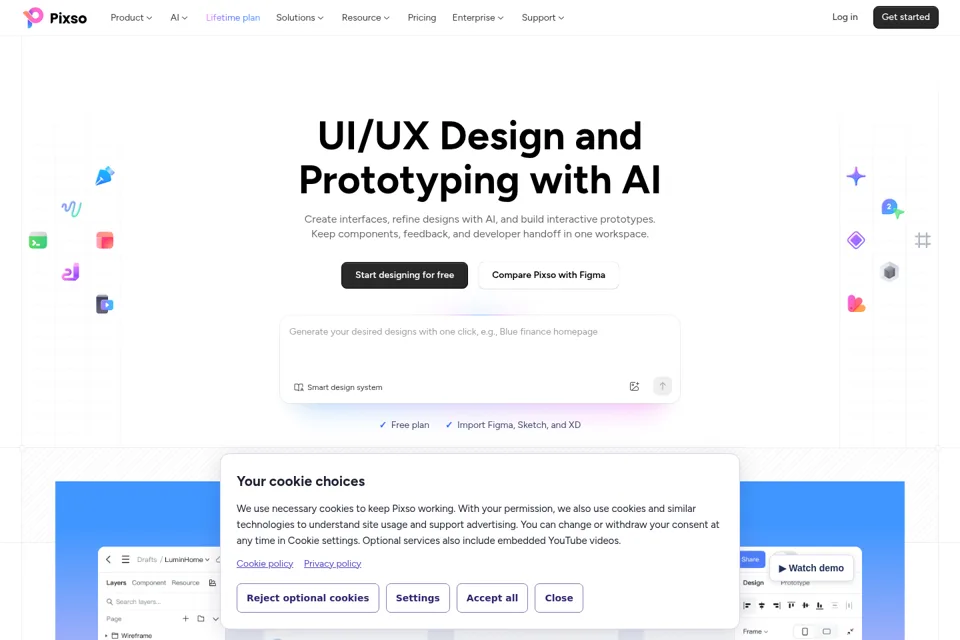 Landing page preview