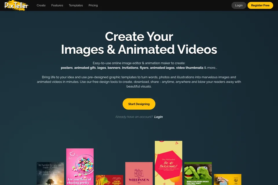 Landing page preview