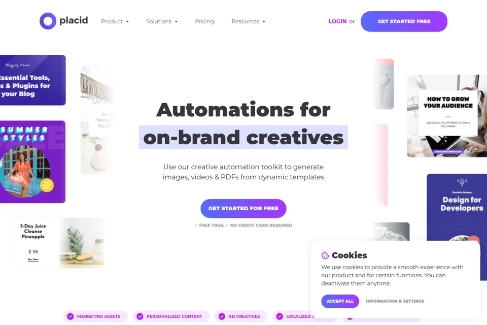 Landing page preview