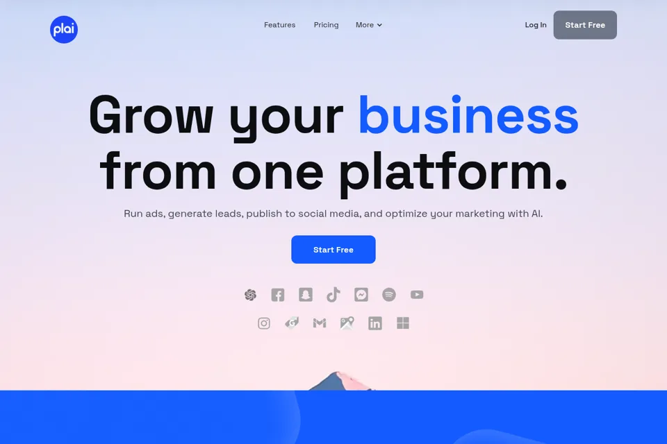 Landing page preview