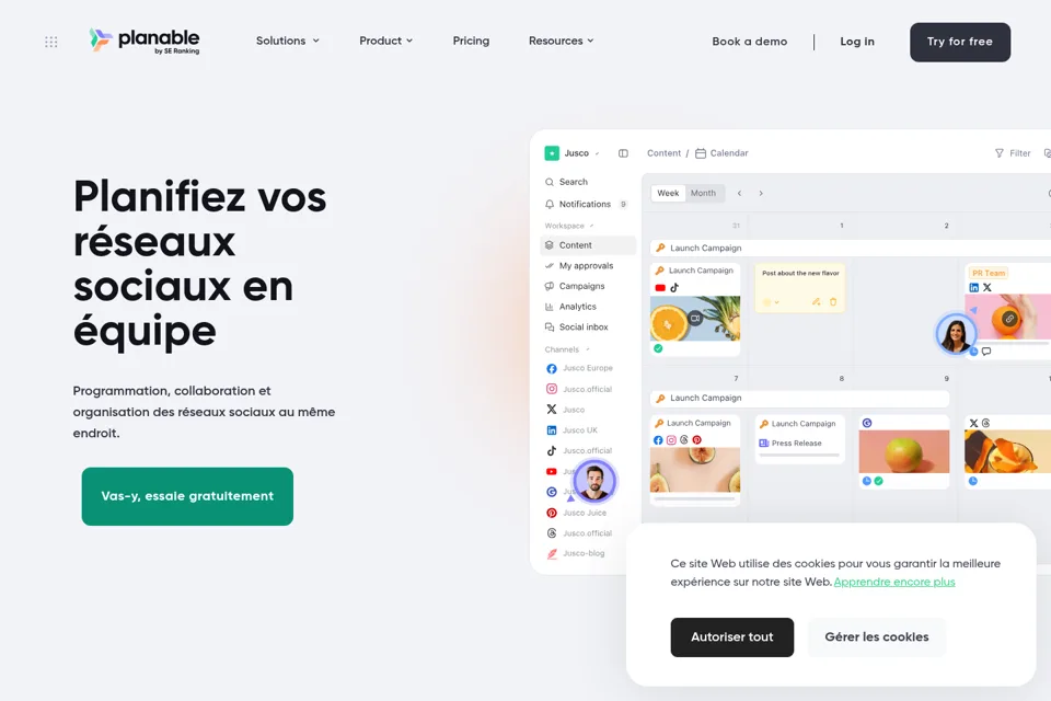 Landing page preview