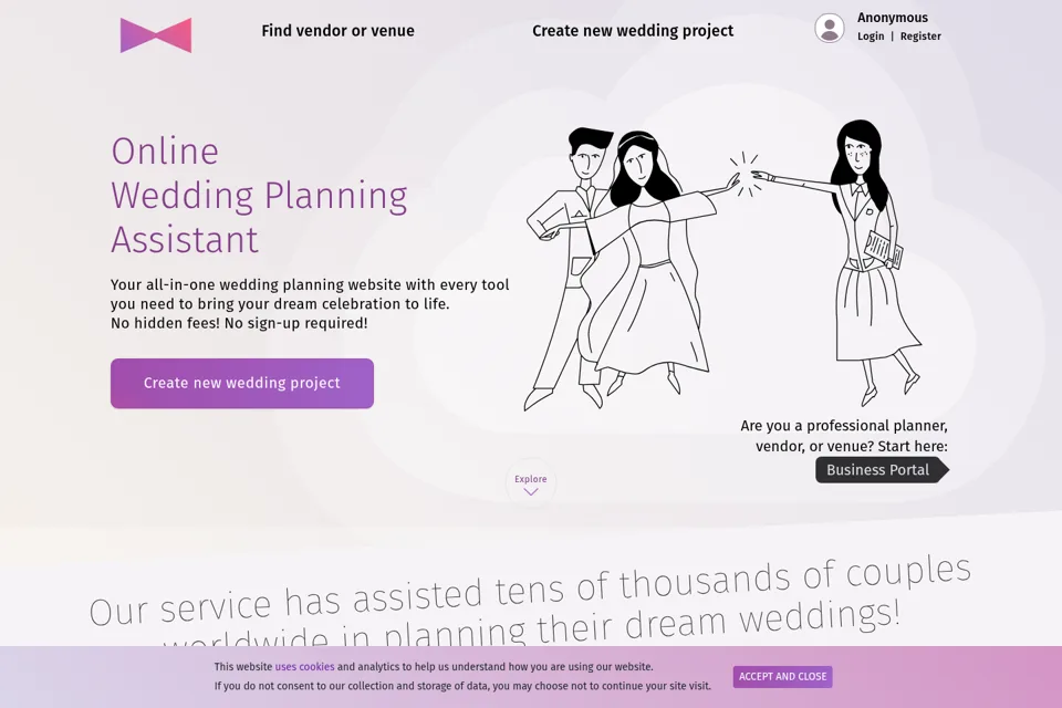 Landing page preview