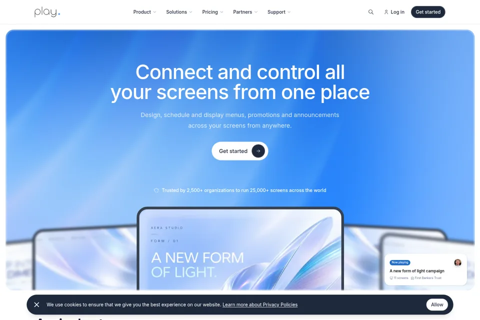 Landing page preview