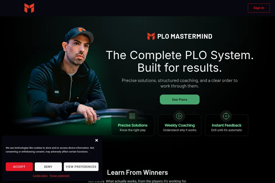 Landing page preview