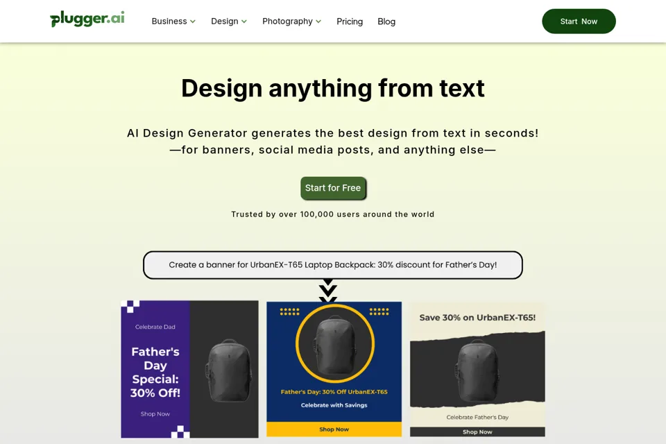 Landing page preview