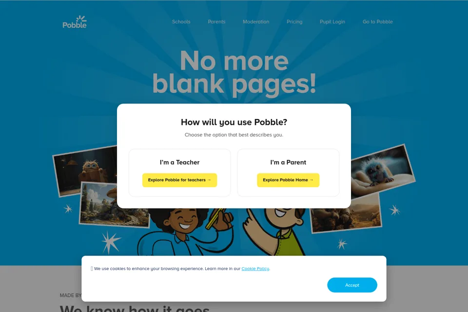 Landing page preview