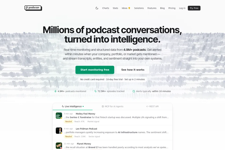 Landing page preview