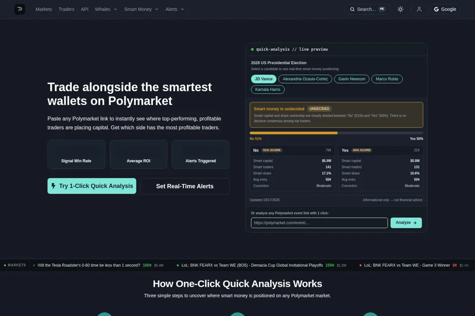 Landing page preview