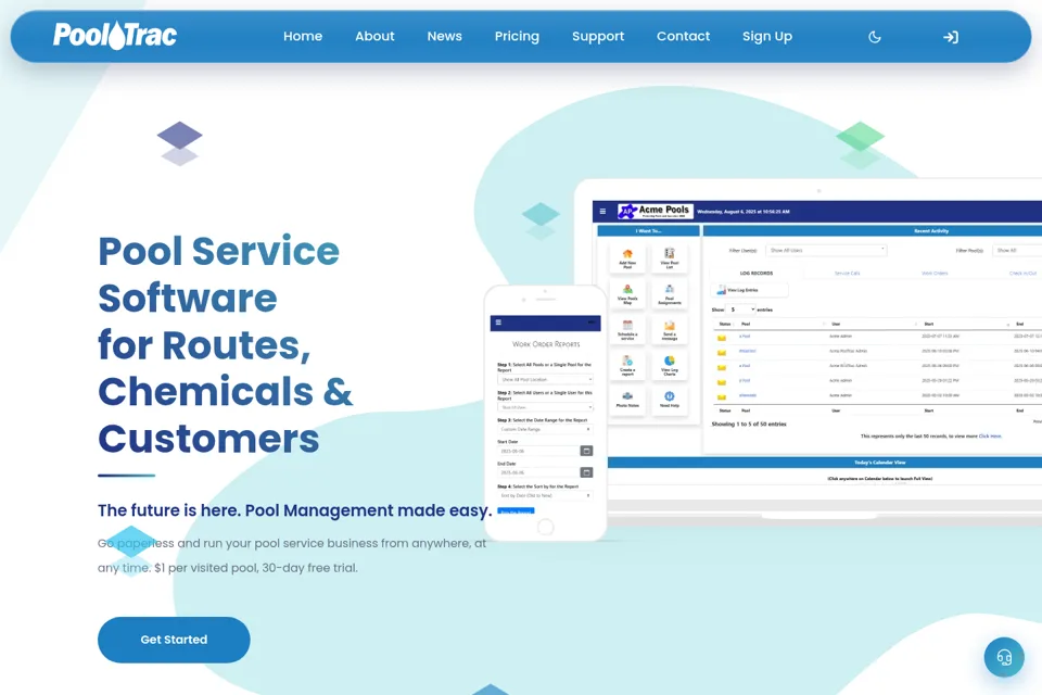 Landing page preview