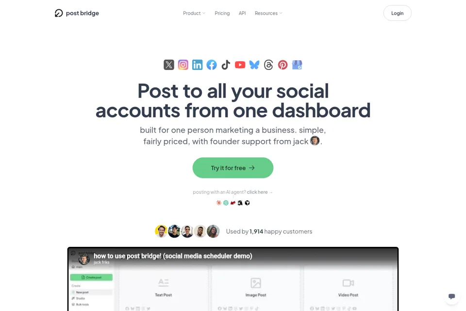 Landing page preview