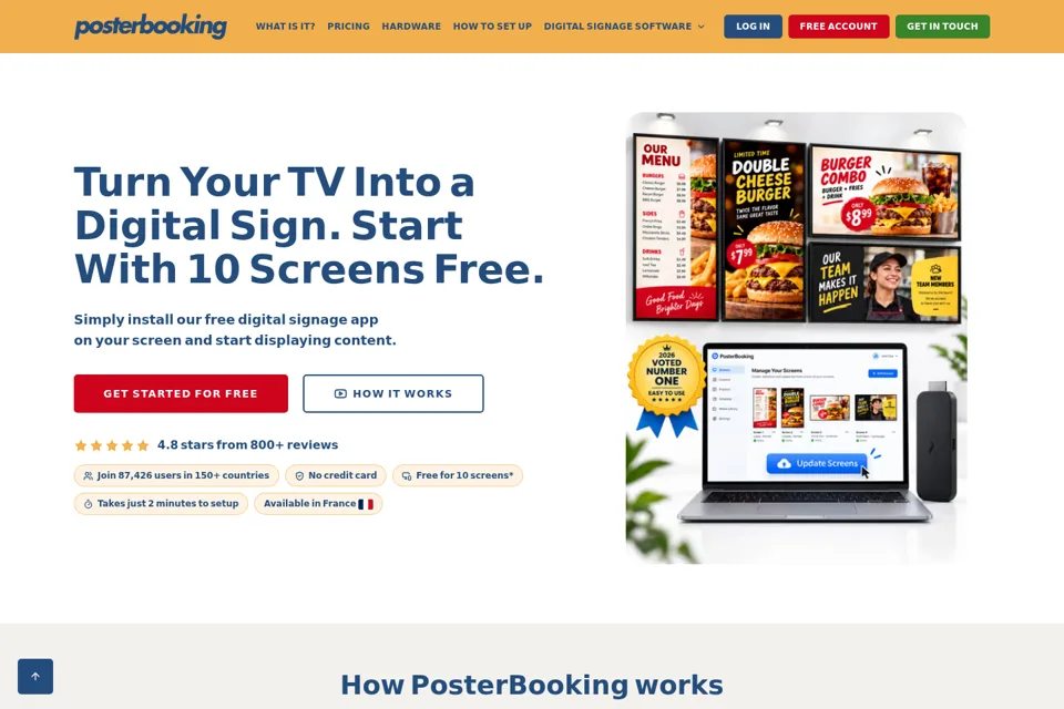 Landing page preview