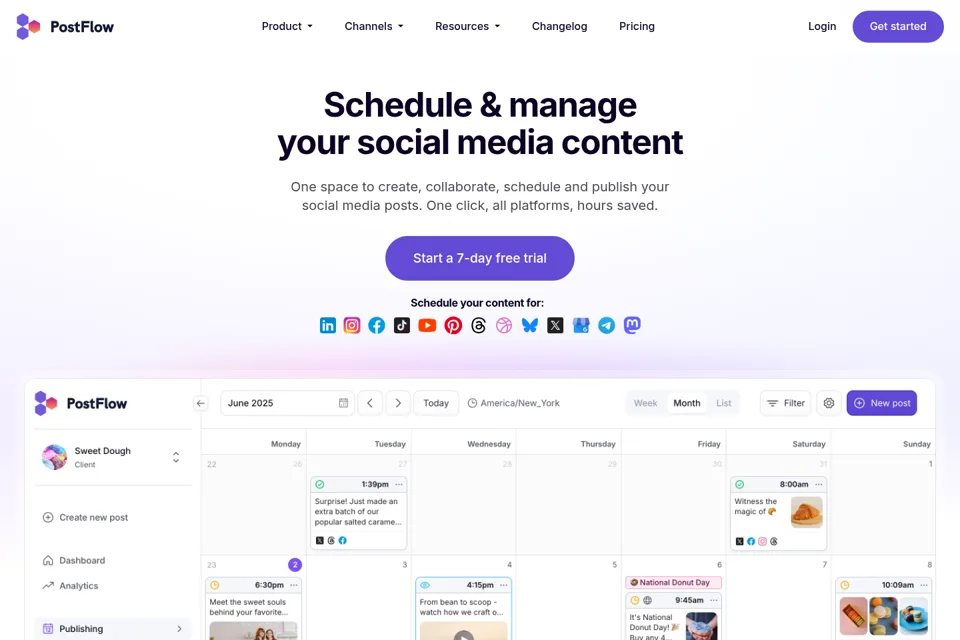 Landing page preview