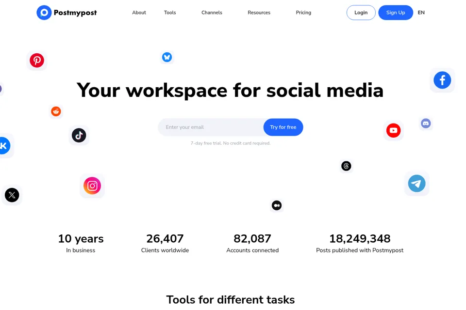 Landing page preview