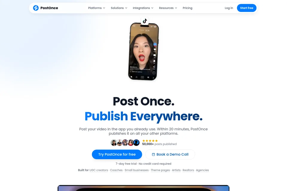 Landing page preview