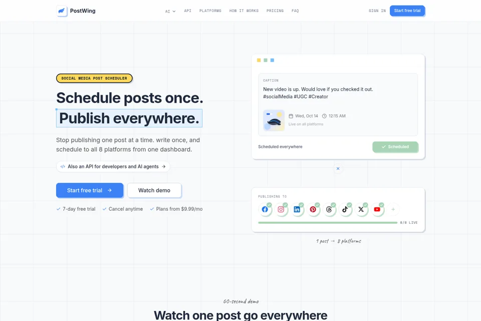 Landing page preview