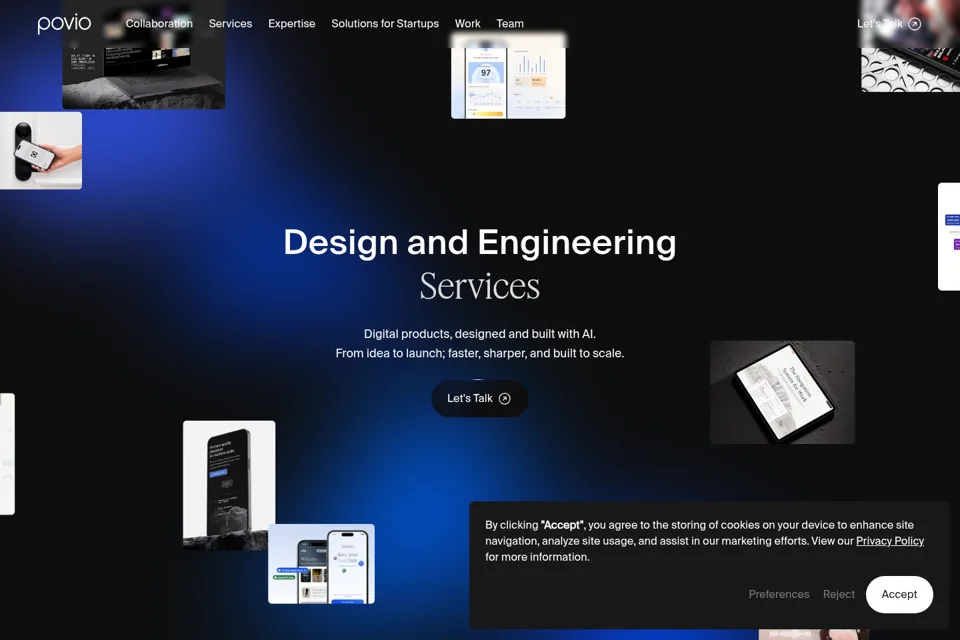 Landing page preview