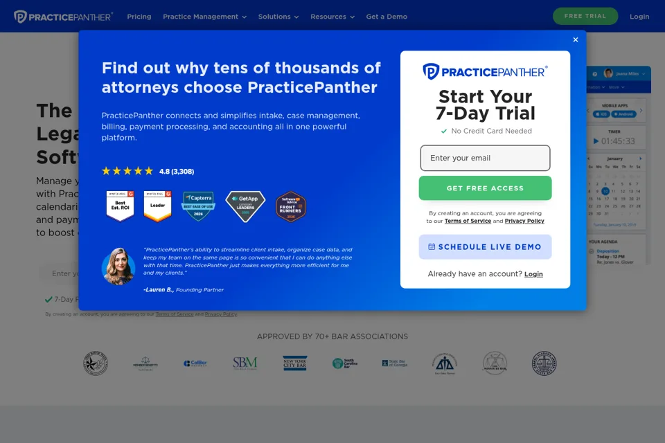 Landing page preview