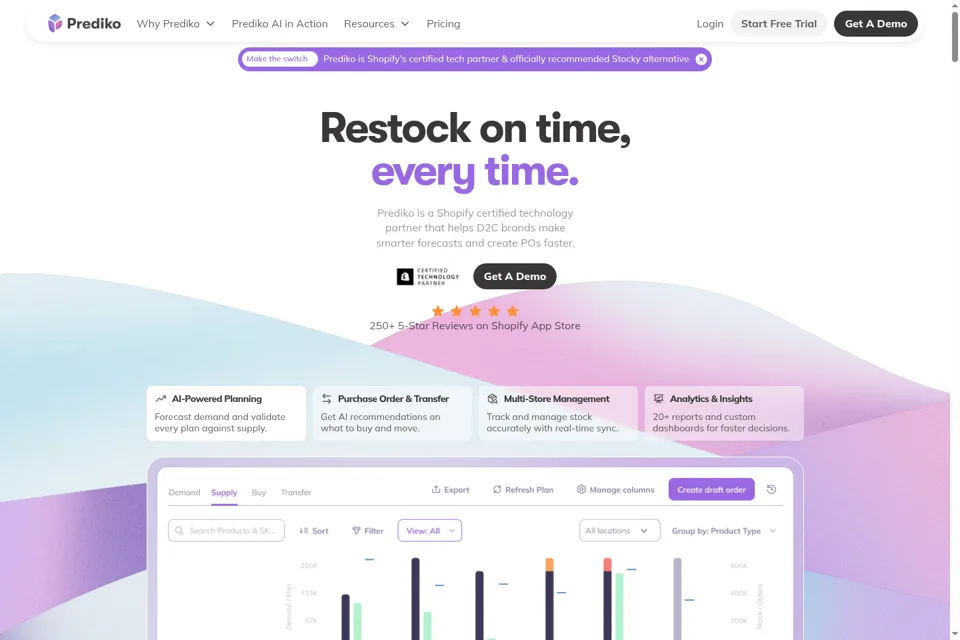 Landing page preview