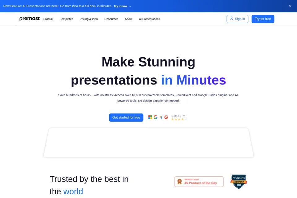 Landing page preview