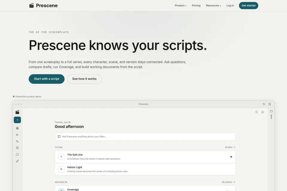 Landing page preview