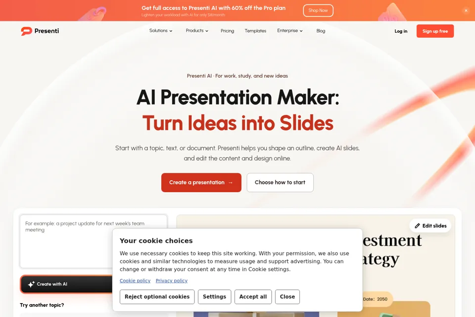 Landing page preview