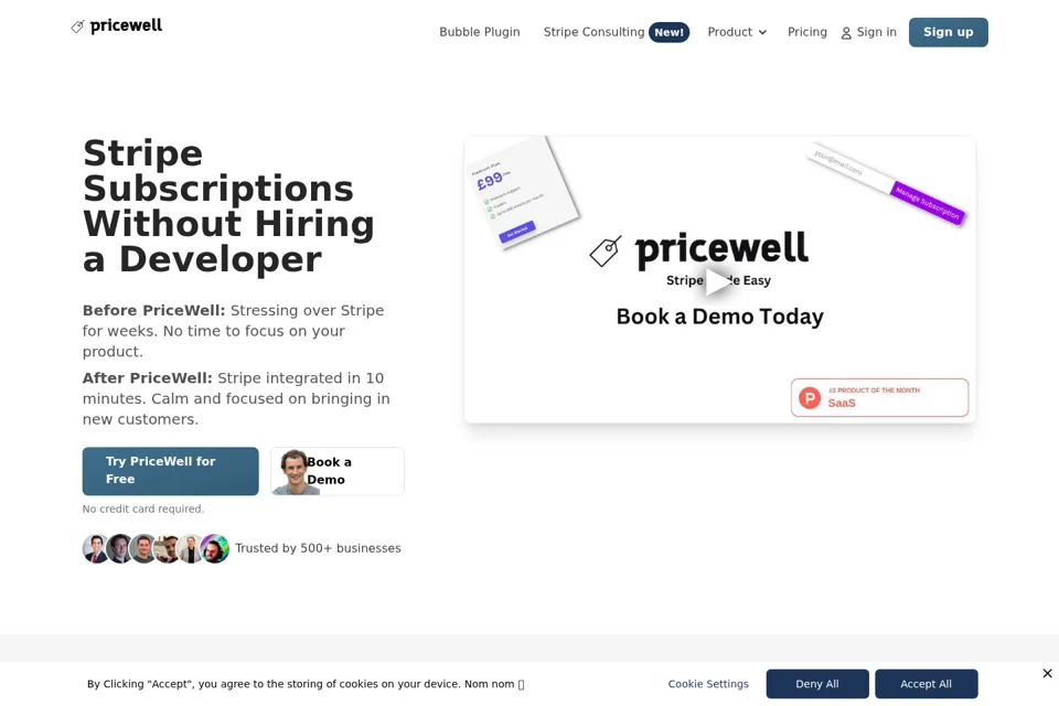 Landing page preview