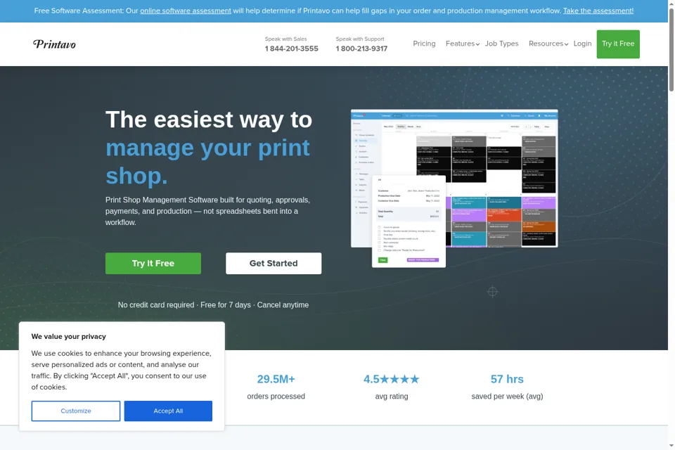 Landing page preview